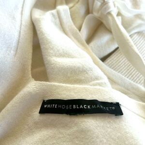 WHBM cashmere ekru sweater